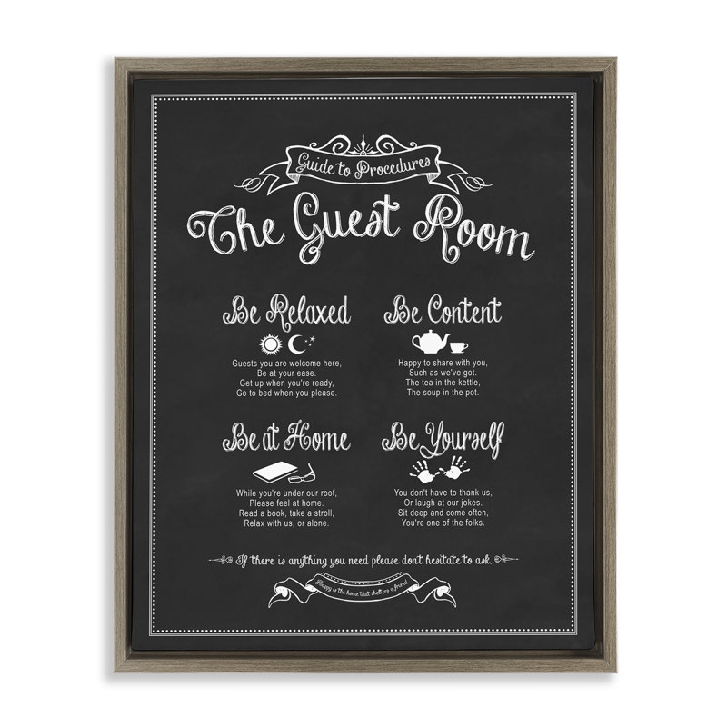 Art mural sur toile The Bed Guide, H 21 po x l 17 po x P 1,7 po, Cadre flottant orme Montalcino