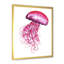 Adorable méduse rose méduse - Décoration murale nautique et côtière en toile-907499153-907499156