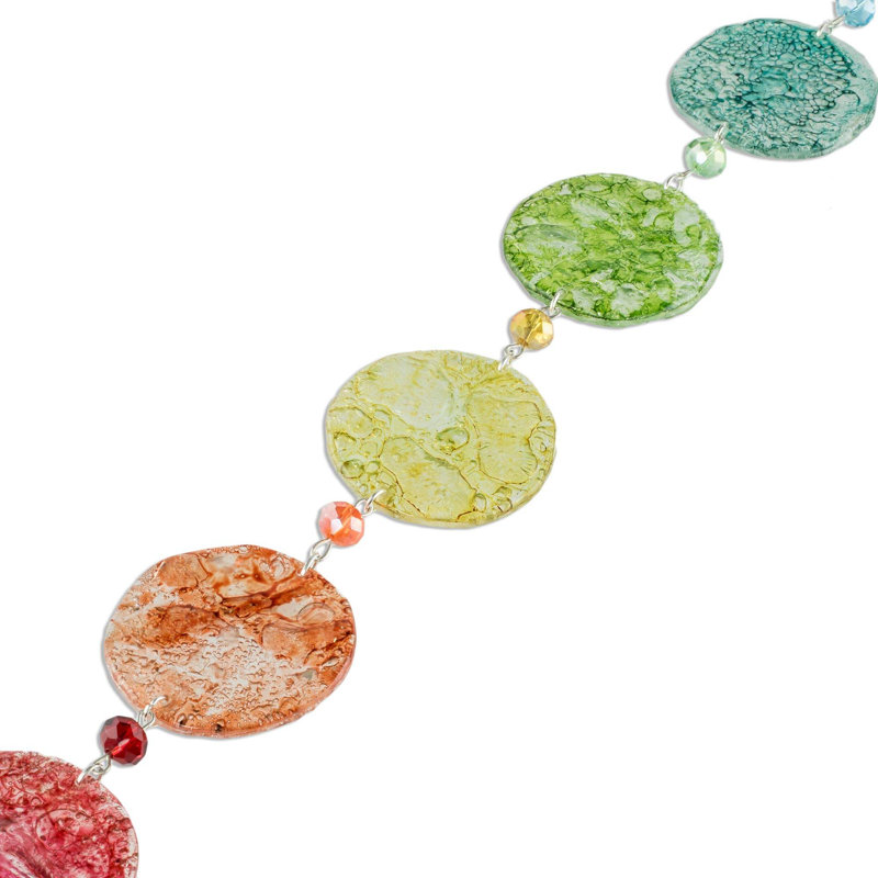 Handmade Boho Abstract Wall Decor on Crystal