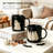 Halloween Ghost Couple Black Stoneware Mug Set