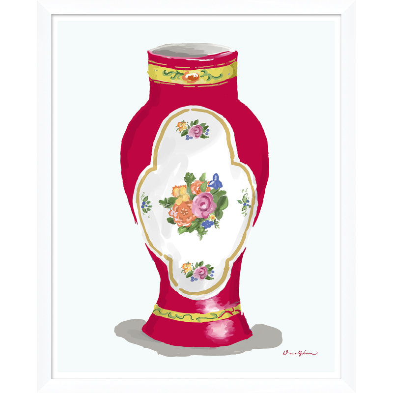 Vase Series Giclee Print by Dana Gibson, Red