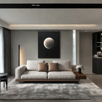 Straight Row Cotton Linen Sofa