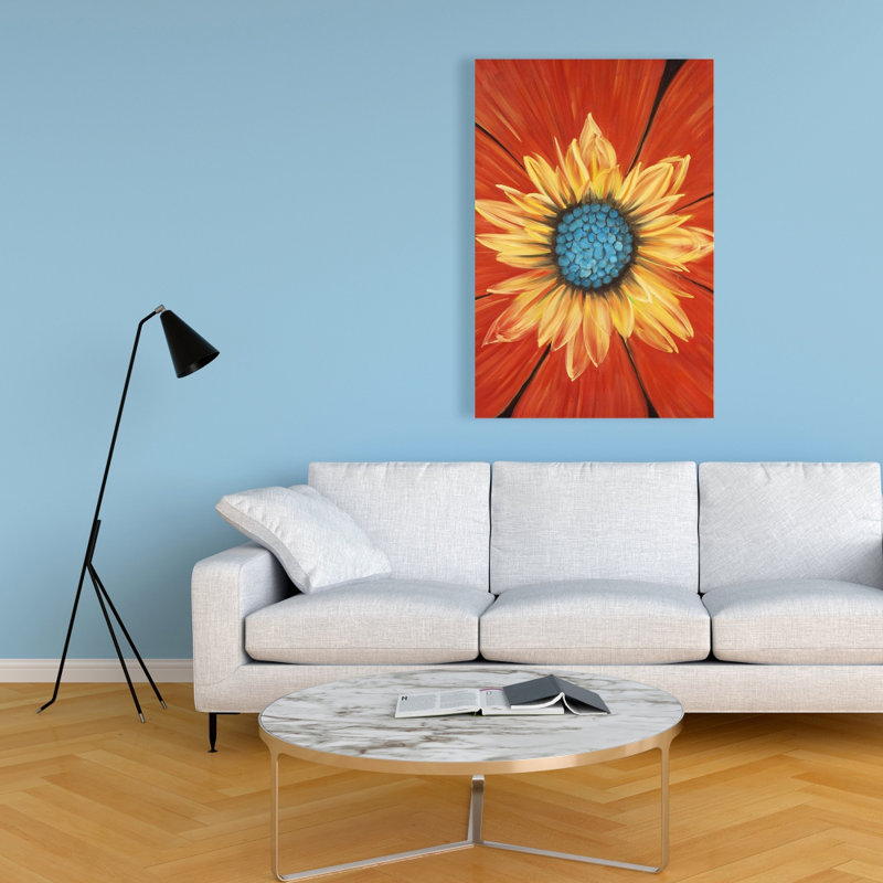 Flower Middle - Flowers Canvas for Home Decor