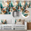 «Green and Cream Visions in Boho», reproduction sans cadre sur métal-1381227897