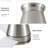 48" Bruched Nickel Lowe Profile Ceiling Fan With Light