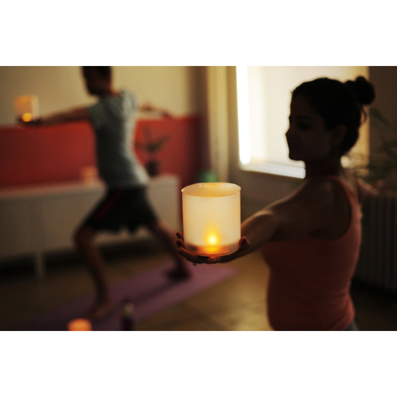 Amber Solar Inflatable Flameless Candle Lantern