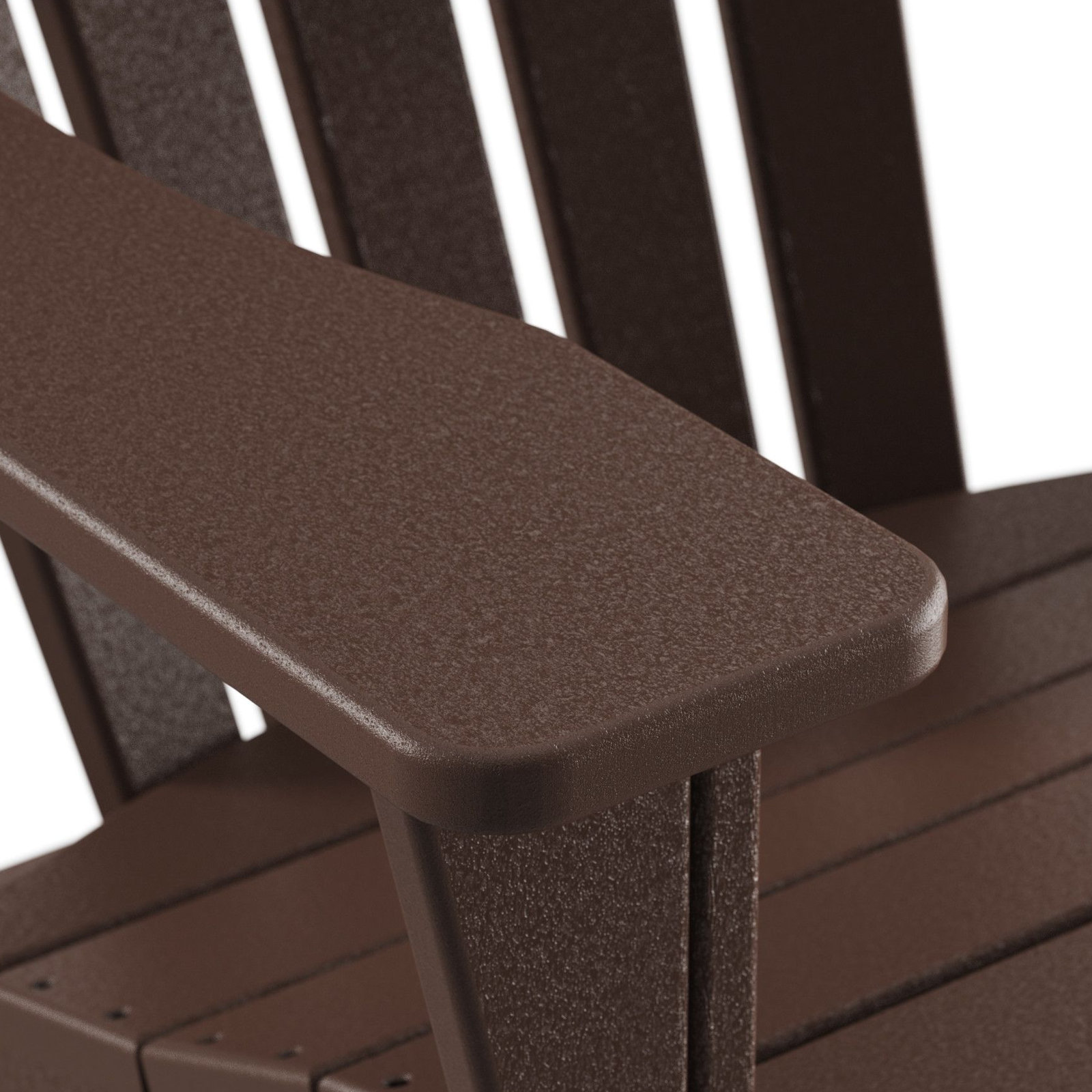 POLYWOOD® Verlyn Adirondack Chair with Hideaway Ottoman, Mahogany