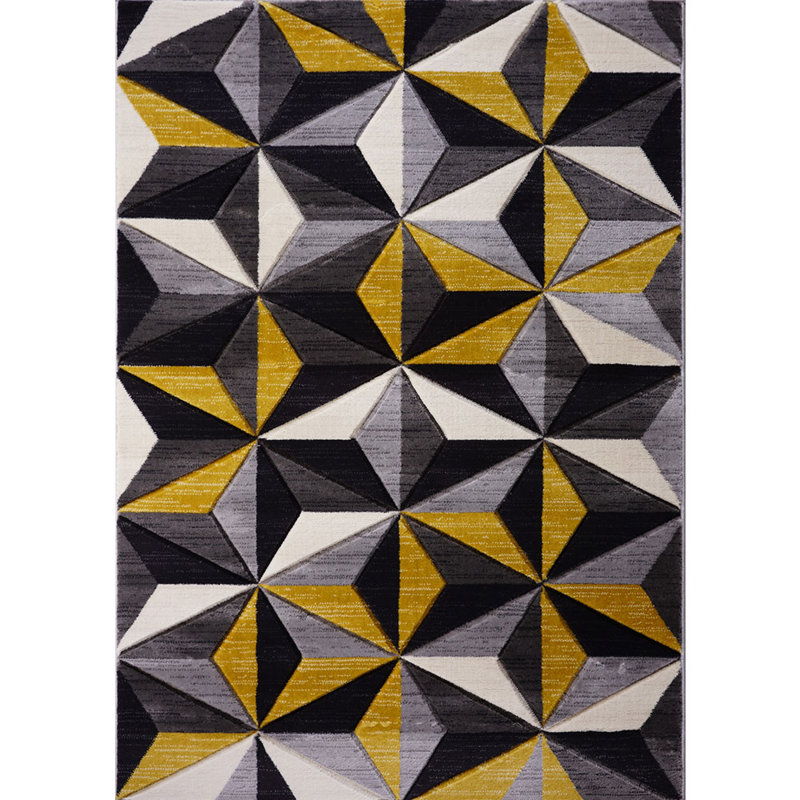Senoia Machine Woven Ochre Indoor Rug, Runner 60 x 220cm