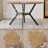 42" Natual Round Farmhouse Dining Table for 4 with Storage & Metal Legs - Space Saving Kitchen & Dining-1729624731