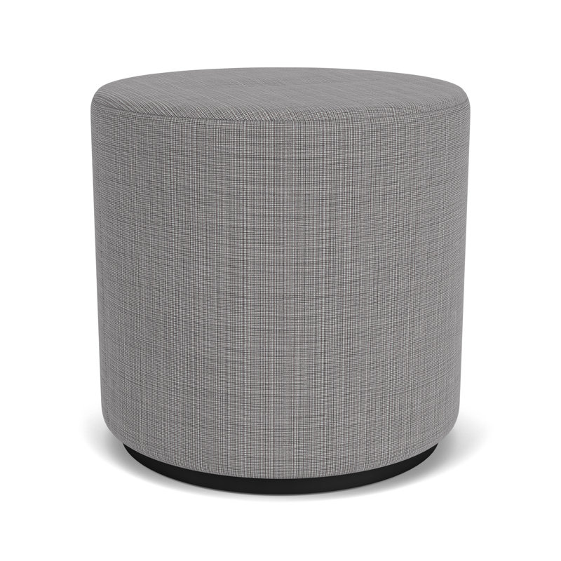 Repose-pieds Darsey, Noir, Gris chambray