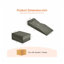 Fauteuil-lit convertible en velours Modasi 40,16 po L x 30,31 po P x 17,32 po H