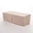 56" Outdoor 50,000 BTU Rectangular Mgo Concrete Propane Fire Pit Wood Pattern (Tank Cover Not Included)-531362388