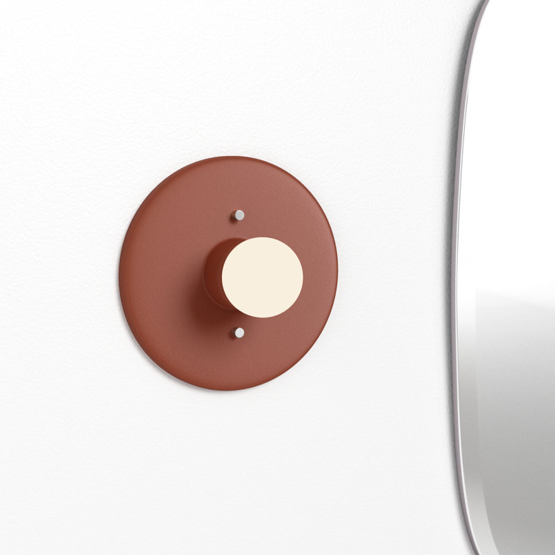 Ceramic Flush Mounted Sconce, Canyon Clay