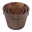 Wood Barrel Planter