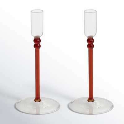 Wyland Glass Candlestick Holder