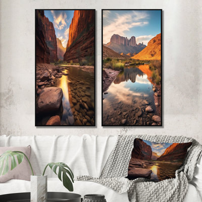 2 Pieces on Canvas - Big Bend And Zion National Park