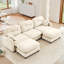 Canapé modulaire en chenille 4 places avec 2 coussins et repose-pieds-1685215495-1706011640