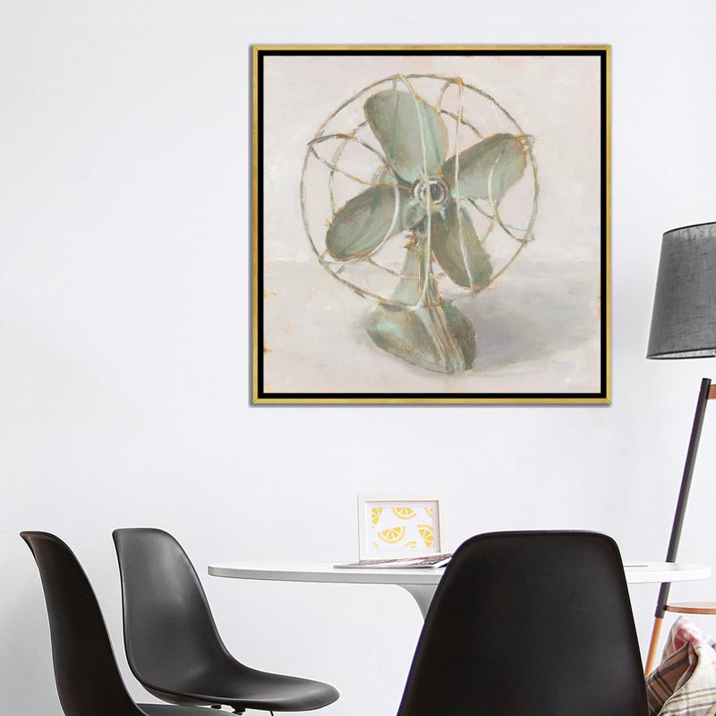 « Old School II » par Ethan Harper, reproduction d’art, Toile encadrée d'or, H 37 po x l 37 po x P 1,5 po, Pas de tapis