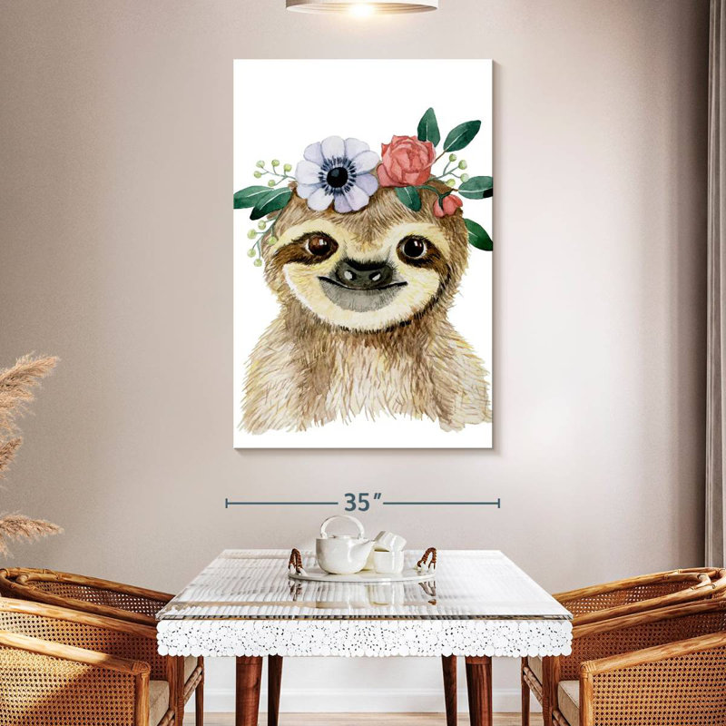 Brampt Cute Sloth, 51" H x 34" W