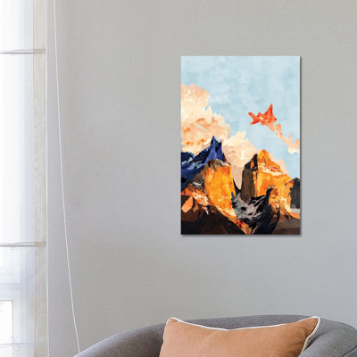 Clouded Mountains by Van Credi - Wrapped Canvas Gallery-Wrapped Canvas Giclée