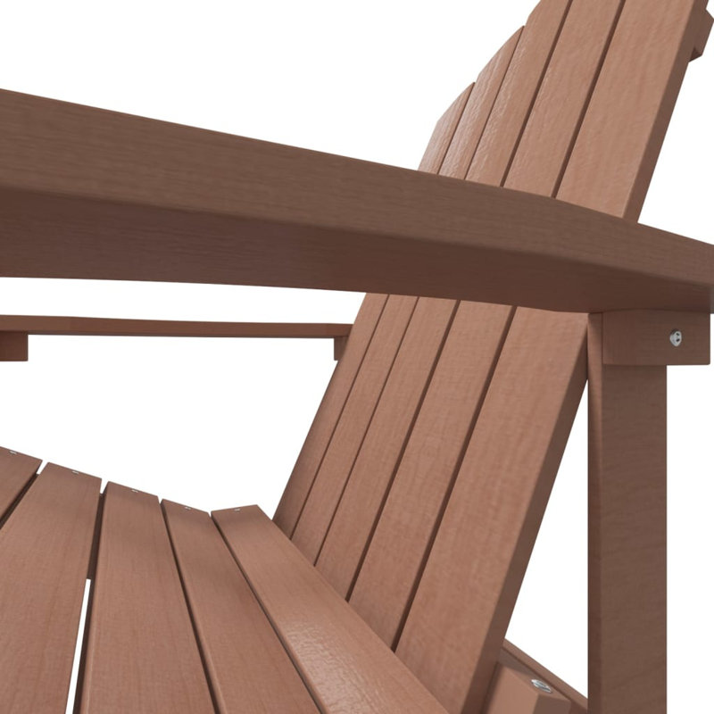 Lunado Outdoor Adirondack Chair, Brown