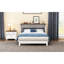 Lit convertible, fonctionnel, pleine grandeur, noyer blanc, espace de rangement Plenitude-1885671170