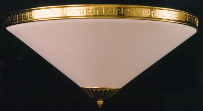 Creamer Flush Mounted Sconce, French Gold