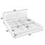Très grande base de lit tapissier de style très minimaliste avec tête de lit incurvée de grande taille, tissu en fil de cercle de qualité supérieure et support de pieds robuste, matelas non inclus - vert-1796990078