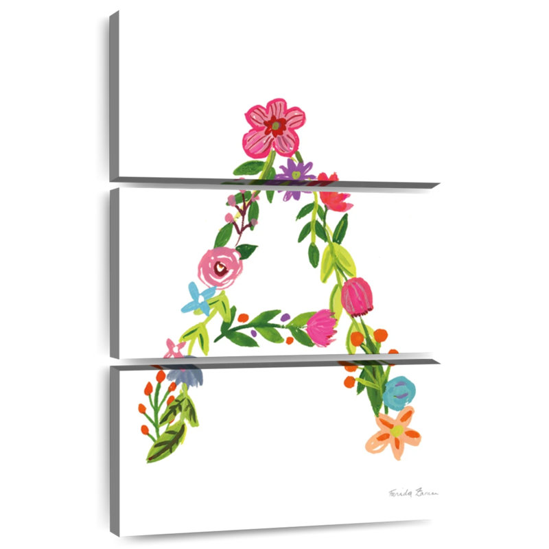 Lettre de l'alphabet floral Keiri I, H 32 po x l 20 po