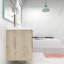 Ensemble de meuble-lavabo mural simple 42 po Monarski-1805630521