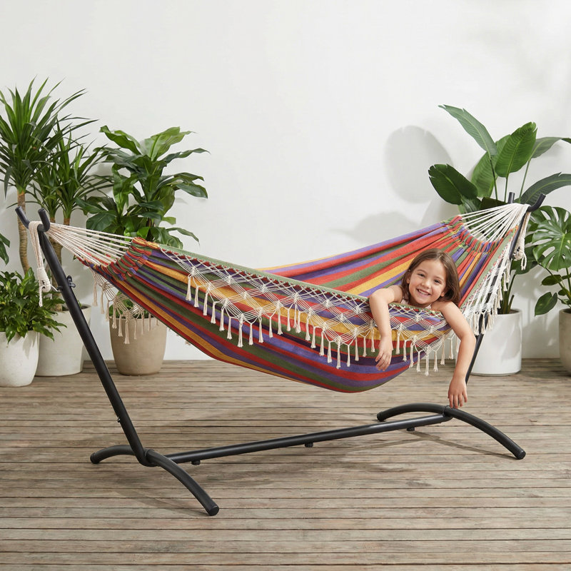 Steel Hammock Chair Stand, Multicolor
