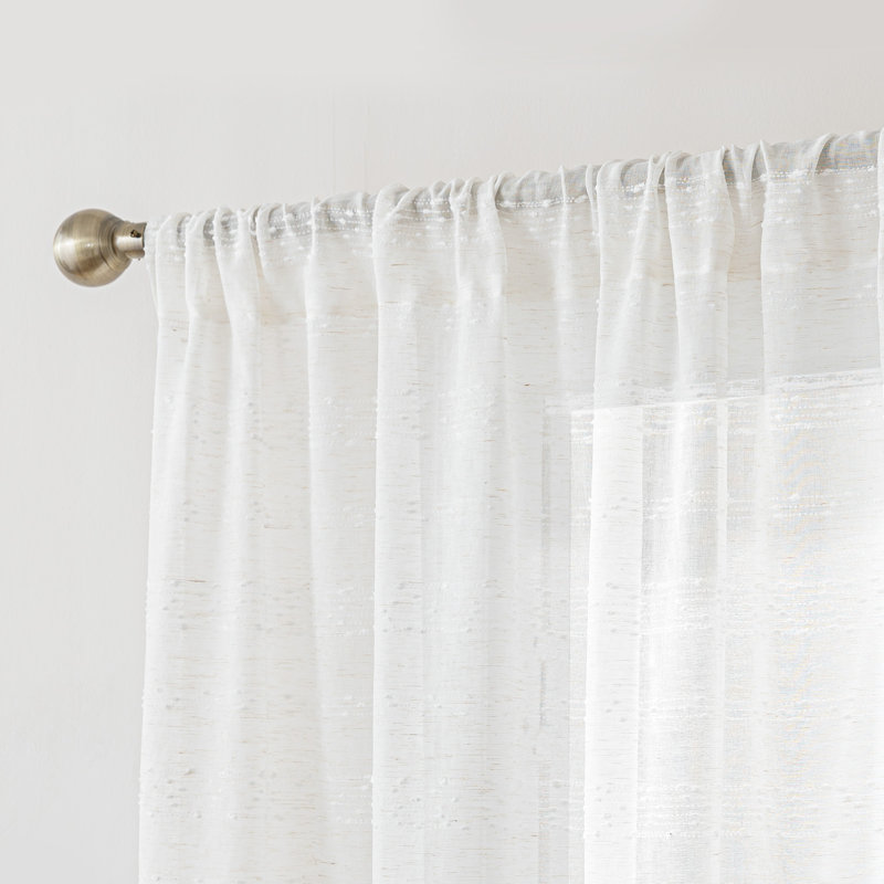 Ensemble de 2 rideaux transparents Sleep Zone, L 52 po x L 84 po, Blanc