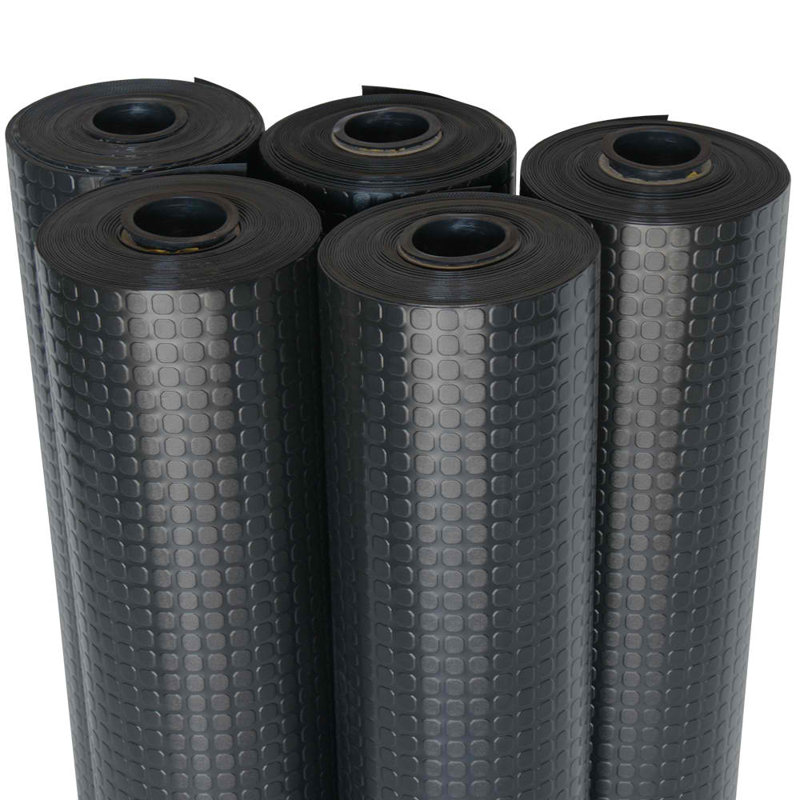 Rubber-Cal, Inc. 4'' W x 35'' L Garage Flooring in Black