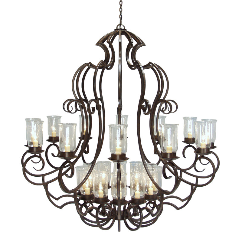 72"W CUSTOM 24LT CHANDELIER