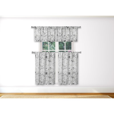 Donik Floral Tailored Kitchen Curtain