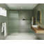 Aurora 32 in. x 78 in. Fully Frameless Fluted Radius Single Fixed Shower Panel-179818108-204603804