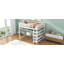 Lit mezzanine avec tablettes de rangement et bureau sous le lit-364992006-364992007