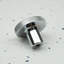 Polished Chrome Knurled Edge Disc Knobs-126282129