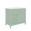 Meuble-lavabo autoportant de 36 pouces avec lavabo, armoire, 3 tiroirs et tablette réglable-1447491867