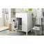 Meuble-lavabo de 24 pouces avec lavabo en céramique, 1 porte à fermeture en douceur, 2 tiroirs à fermeture en douceur et 2 supports de rangement sur la porte