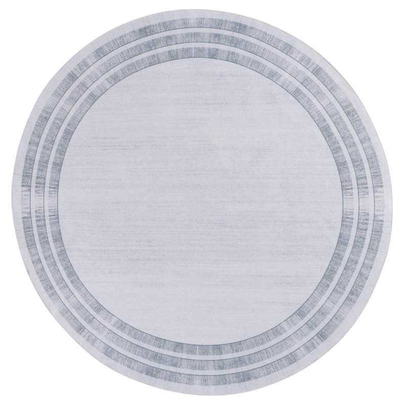 Tapis gris clair / gris Joal 824, Rond 6 pi