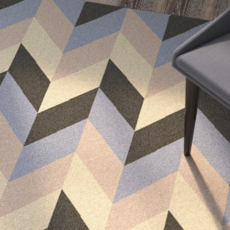 Crisman Wool Geometric Indoor Rug, Runner 2'6" x 8'