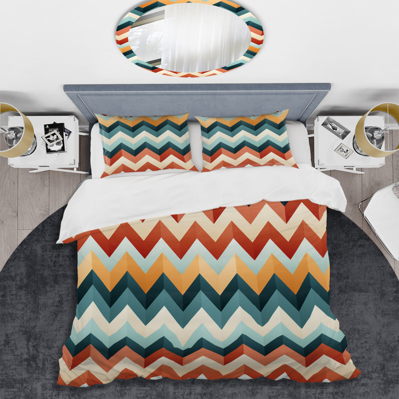 Ensemble de housse de couette scandinave Grace, Housse de couette pour très grand lit et 2 très