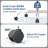 Executive Office Chair with Padded Flip-up Arms, 360°Swivel Free, Easy to Assemble, Black-1323285776