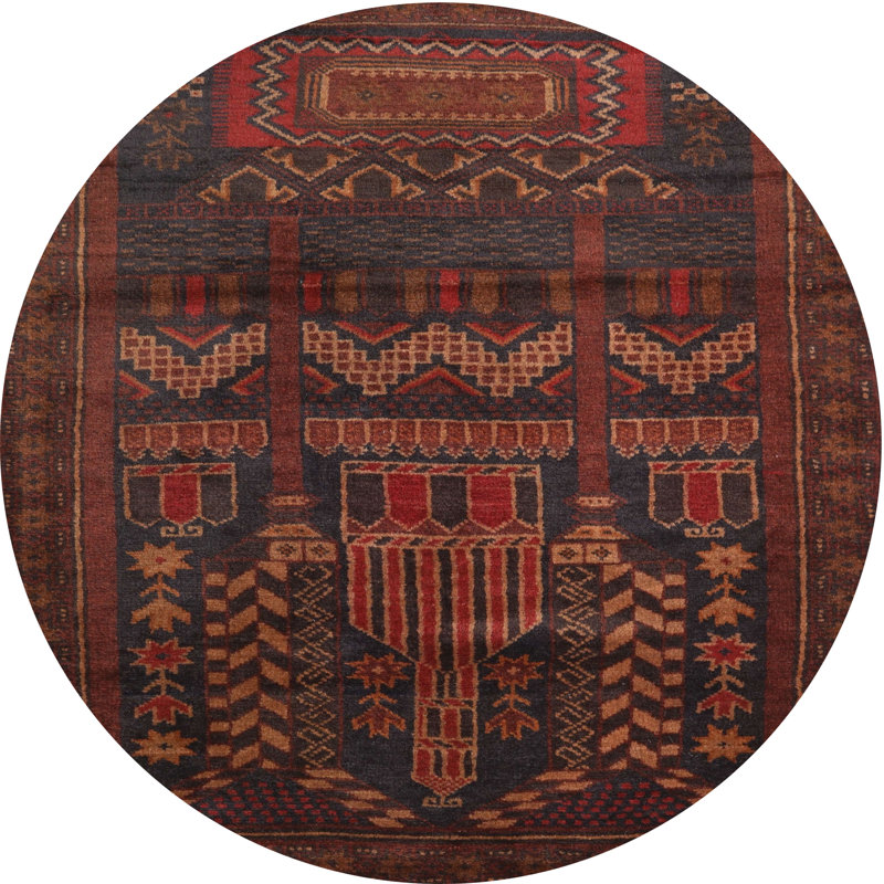 Oriental Indoor Rug, Round 5'