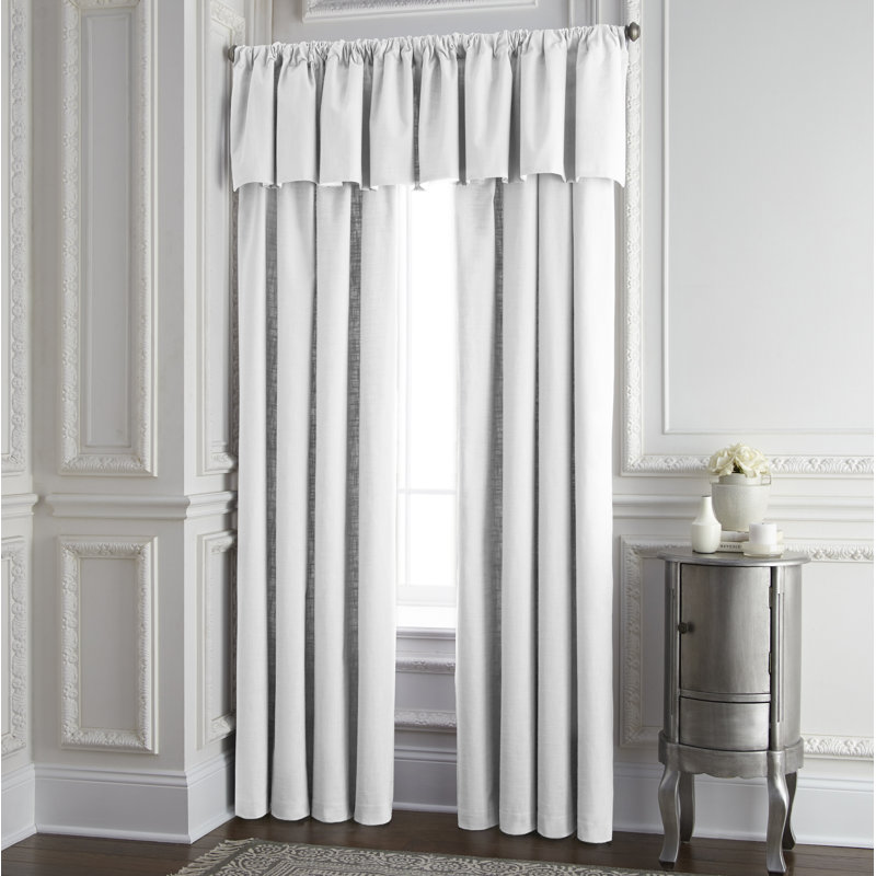 Panneau de rideau simple obscurcissant avec passe-tringle Carter, Blanc, L 50 po x L 132 po