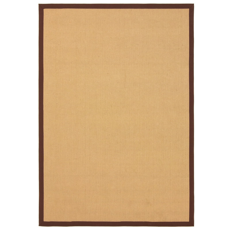 Sisal Hand Woven Brown Rug, Rectangle 120 x 170cm