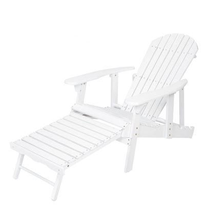Chaise Adirondack pliable rustique en bois d'acacia pour le confort extérieur
