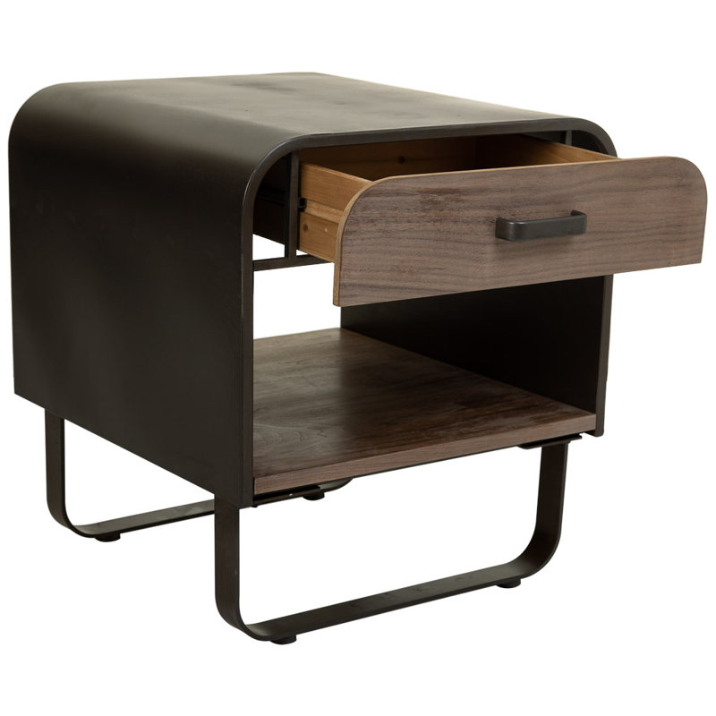 Nafissa 50cm W Manufactured Wood Bedside Table