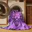 Tapis mauve tissé à la machine-1057355902
